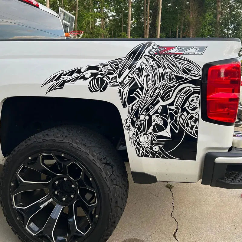 Monster Car Sticker Vinyl Decal - Large Predator Design
