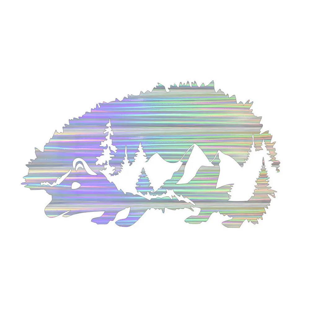Hedgehog Car Window Vinyl Decals - Adventure Forest Stickers