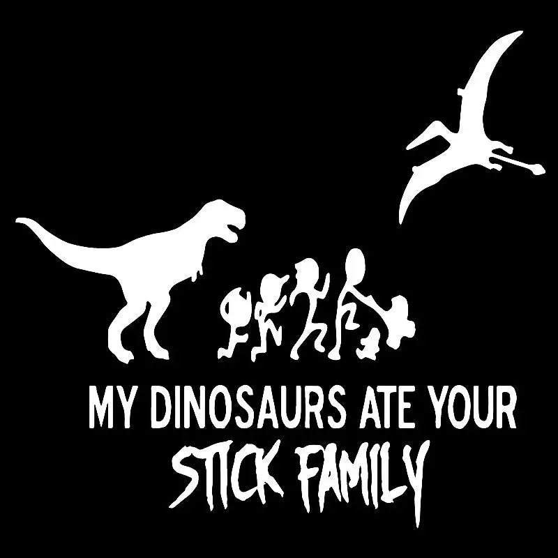 Dinosaur Family Car Stickers Waterproof Vinyl Decals