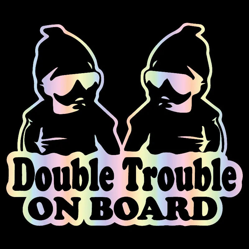 Twin Baby Car Sticker Vinyl Decals for All Vehicles