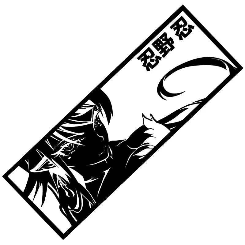 KissShot | MonogatariSeries| Car Sticker Anime Girl Comics Endure Wild Endure Stickers Window Bumper Windshield Vinyl Decals