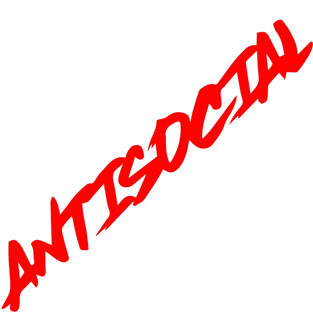 JDM Antisocial Car Sticker Vinyl Decal Flag