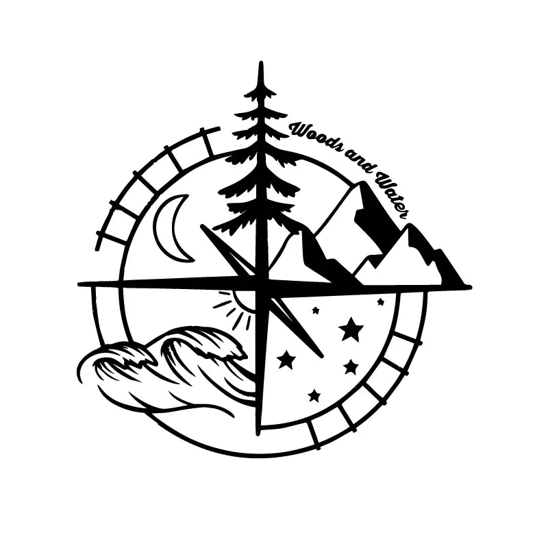 Compass Vinyl Decals for Cars, Laptops, Walls, Windows