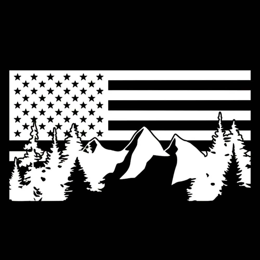American Flag Car Stickers Vinyl Decals for Windows