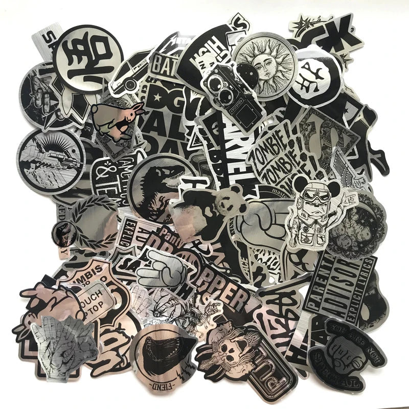 Rock Band Logo Stickers 10/30/50/100PCS for Car, Skateboard, Bike, Laptop, Motorcycle, Phone, Kid Toy