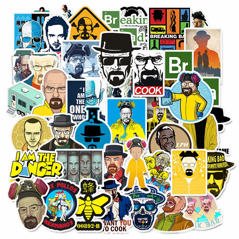 Breaking Bad Stickers 10/30/50PCS Skateboard Fridge Guitar Motorcycle Luggage DIY Decals