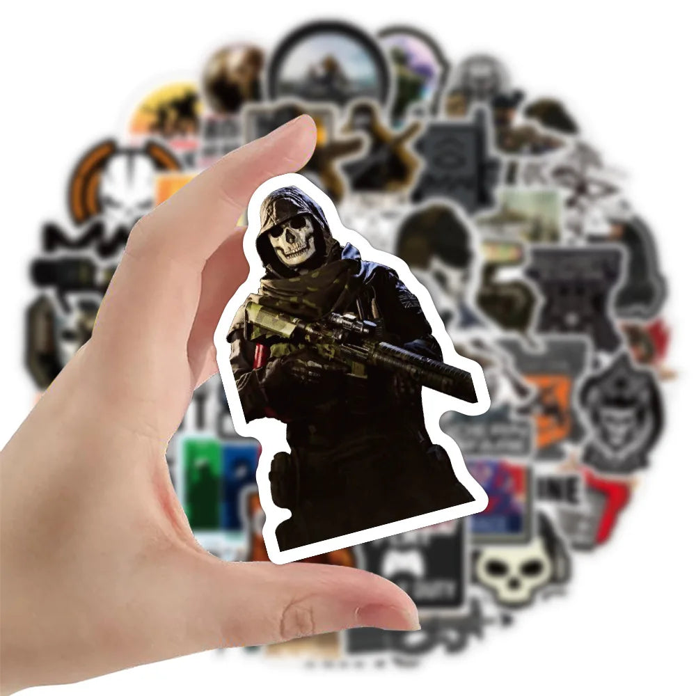 10/30/50PCS Cool Game COD Call of Duty Stickers Skateboard Guitar Car DIY Laptop Motorcycle Phone Bike Graffiti Sticker Kid Toy