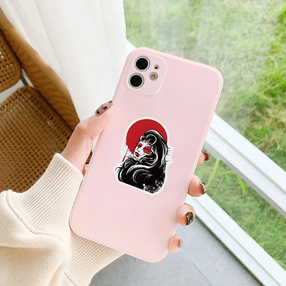 10/30/50pcs Punk Horror Gothic Graffiti Stickers Kids Toy Decals Laptop Phone Luggage Skateboard Car Cool Waterproof Sticker