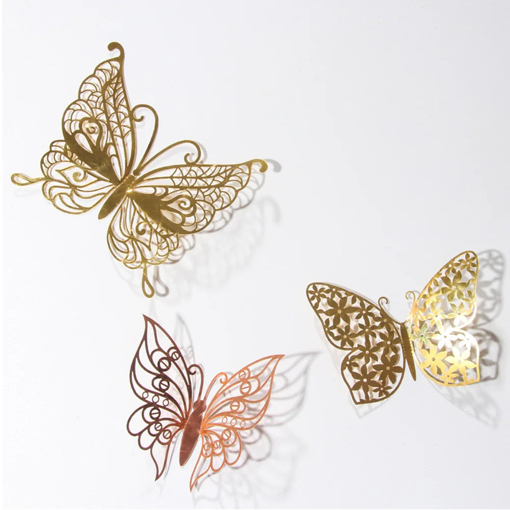 3D Butterfly Wall Stickers Set - Self Adhesive Home Decor Decals
