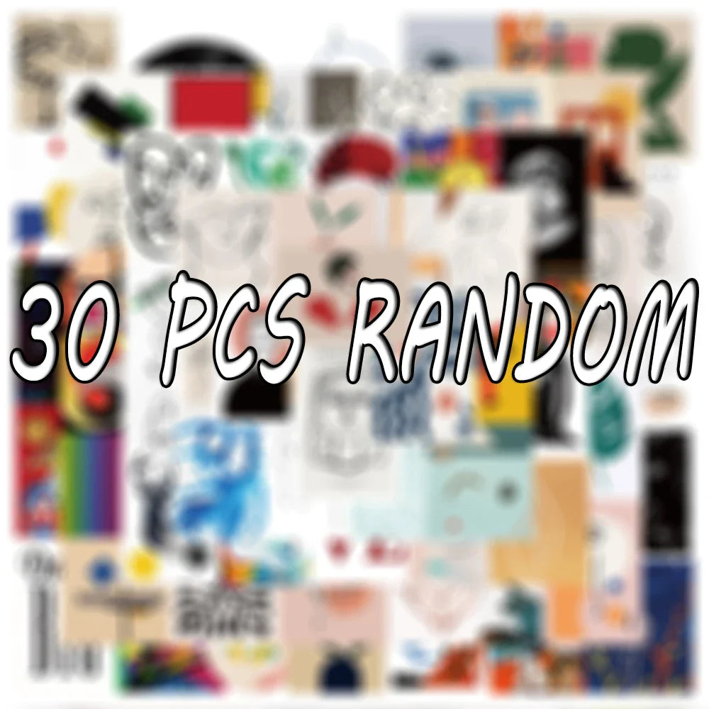 Abstract Art Stickers 10/30/65PCS for Luggage, Laptop, Kids, DIY, Graffiti Decals