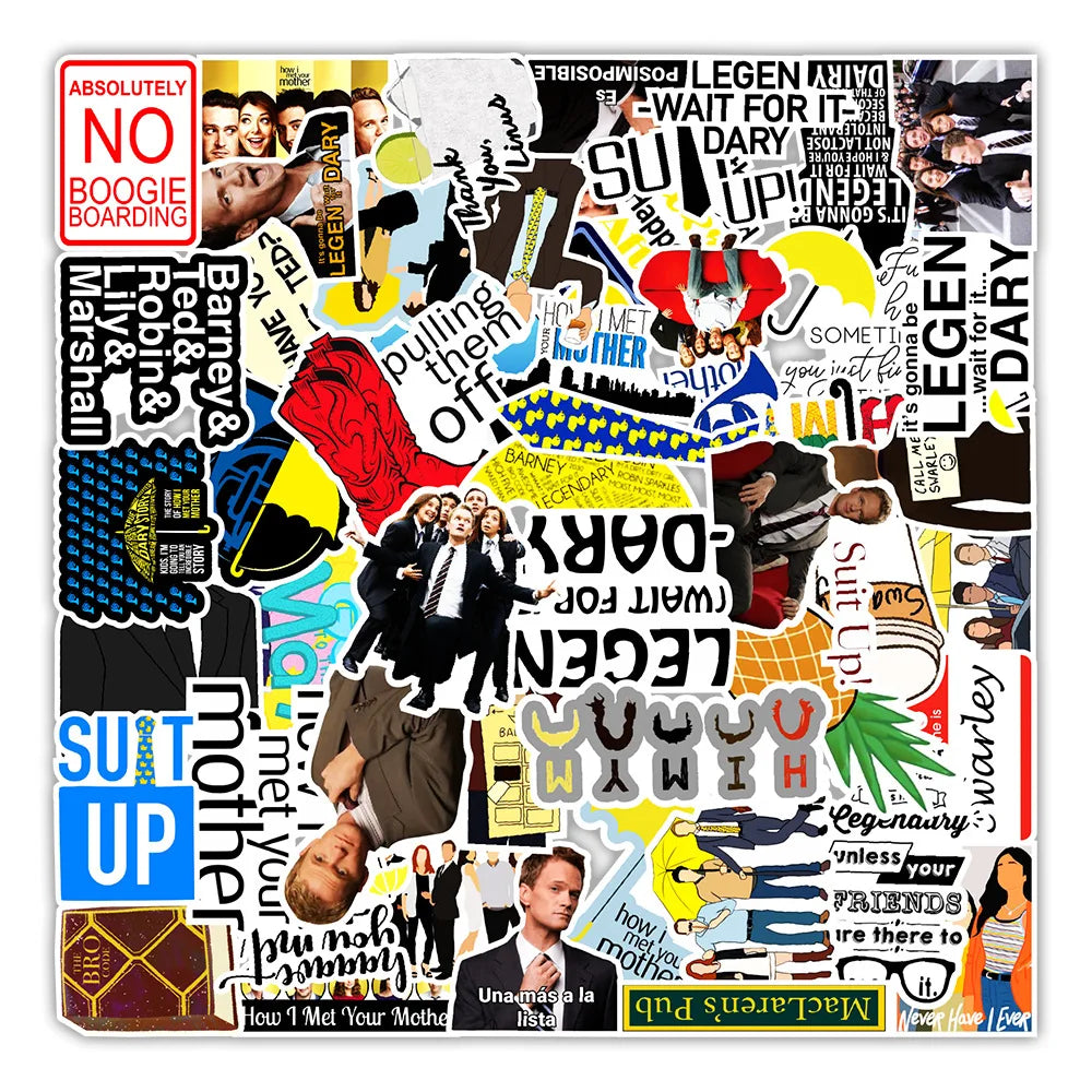 10/30/50PCS TV Show “How I Met Your Mother” Sticker Packs