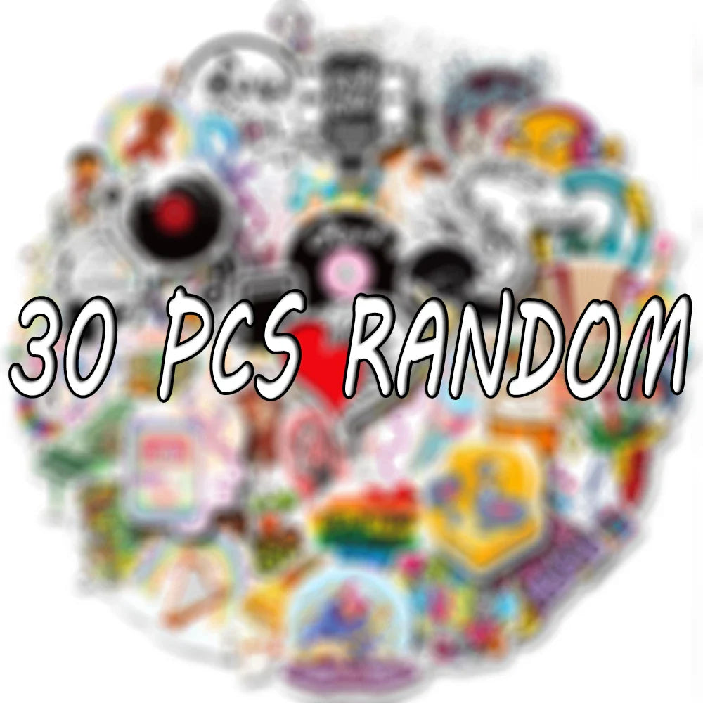 Kawaii Rock Band Stickers for Guitar, Laptop, Luggage, Skateboard - 10/30/50PCS