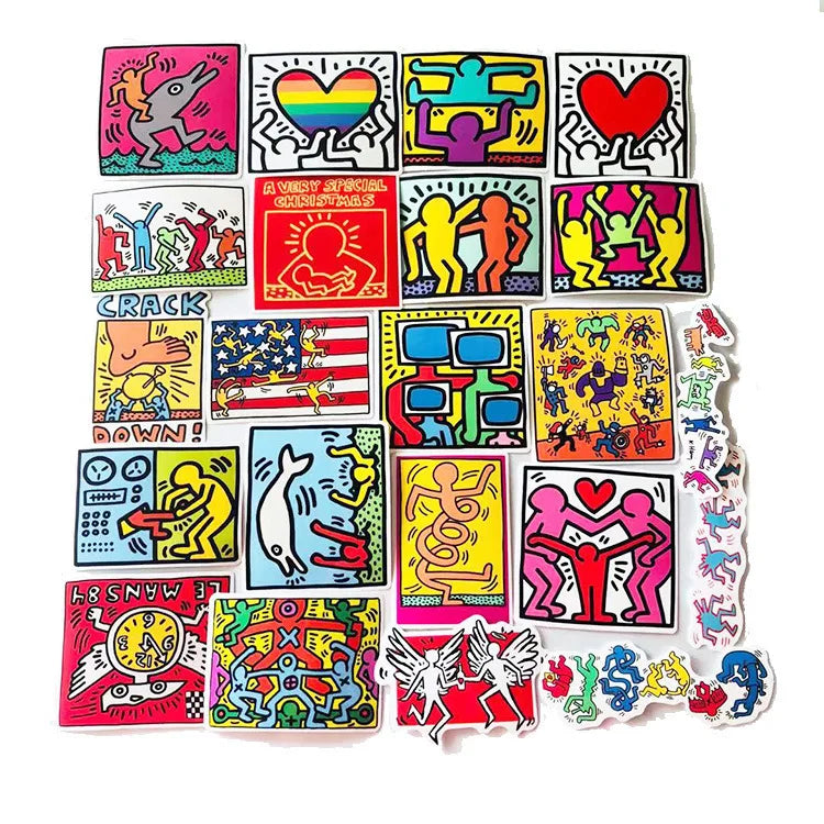 Cartoon Abstract Art Graffiti Stickers - 10/30/50pcs for Helmets & Pencil Cases