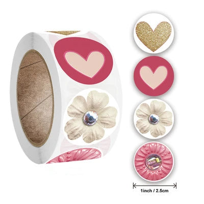 Stickers 500 Pcs/roll New Smile Smiley Face Thank You Round Sticker Label Sticker Logo Stickers Custom