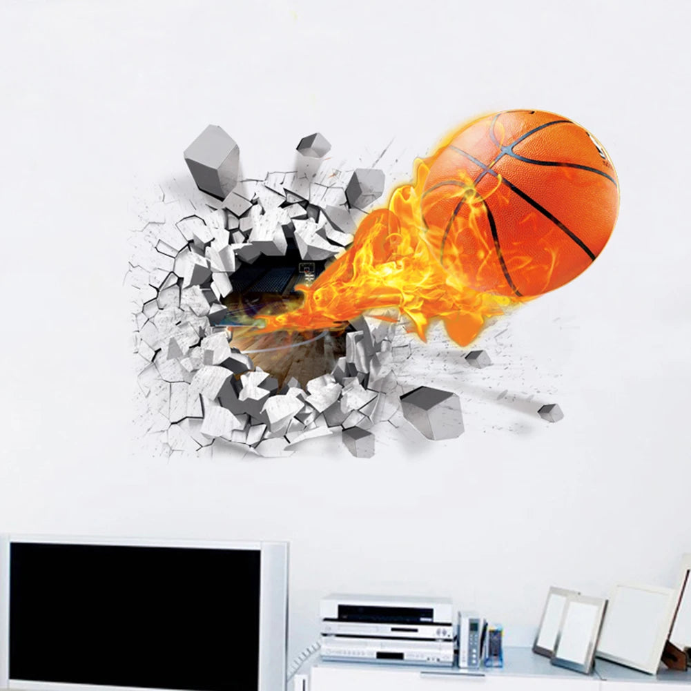 Basketball Wall Stickers Wholesale - Creative Home Decoration Floor Decals