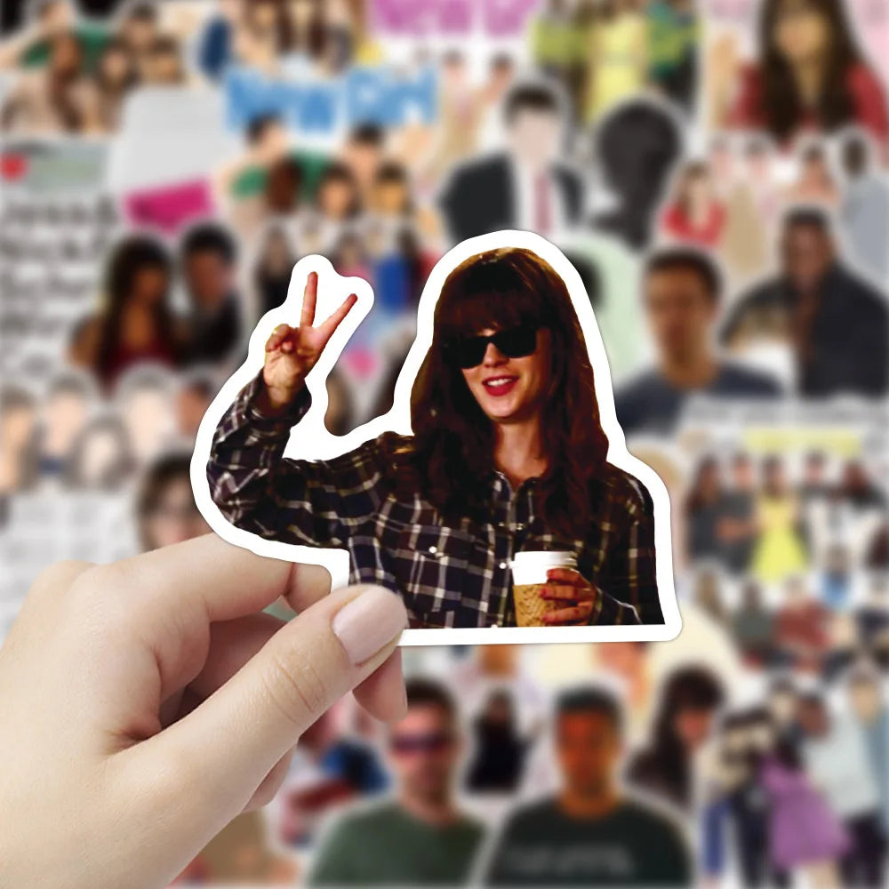 10/30/50PCS TV Show New Girl Sticker Packs