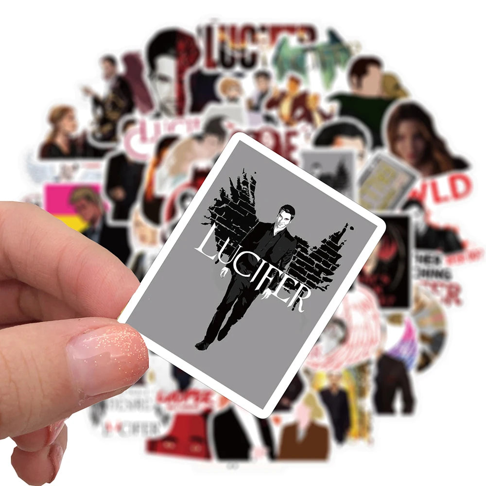 10/30/50PCS TV Show Lucifer Stickers Laptop Guitar Luggage Skateboard Bike Car Waterproof Graffiti Cool Sticker Decal Kid Toy