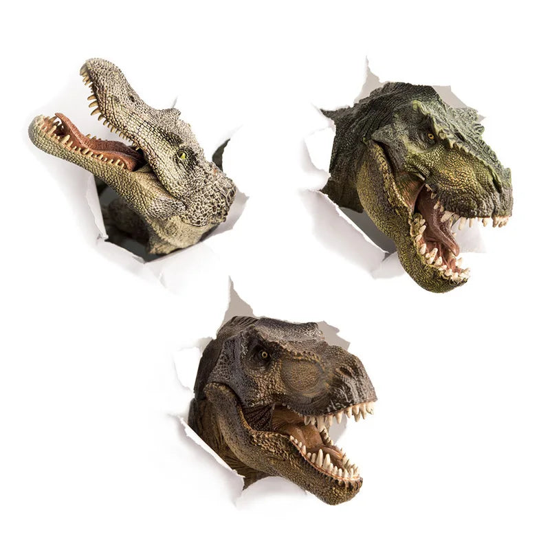 3D Dinosaur Crocodile Wall Sticker Kids Room Bathroom Decor Decals