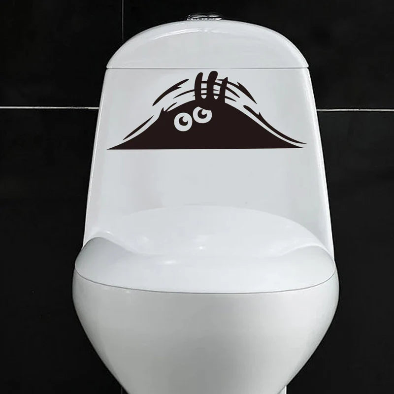 Funny Peeping Monsters Wall Stickers Bathroom Car Decoration Decals
