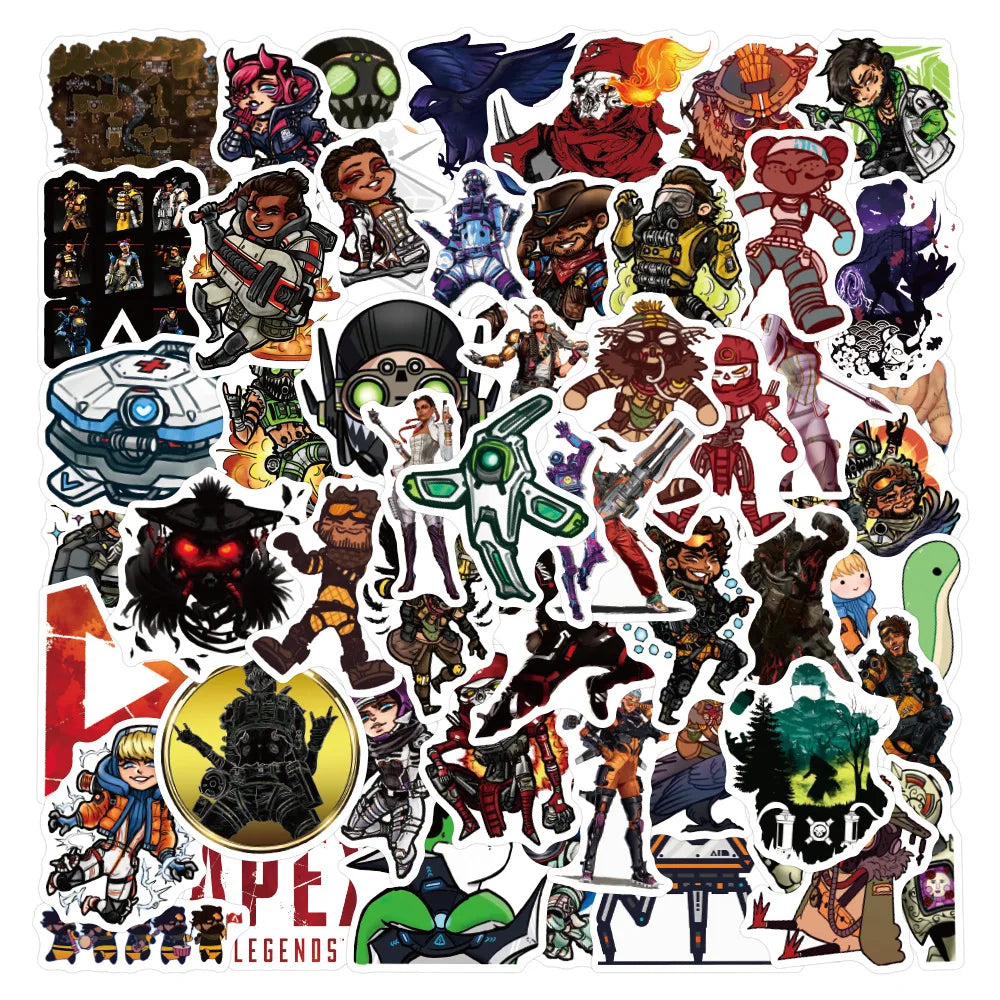 Apex Legends Anime Stickers Decals Waterproof Skateboard Guitar Motorcycle