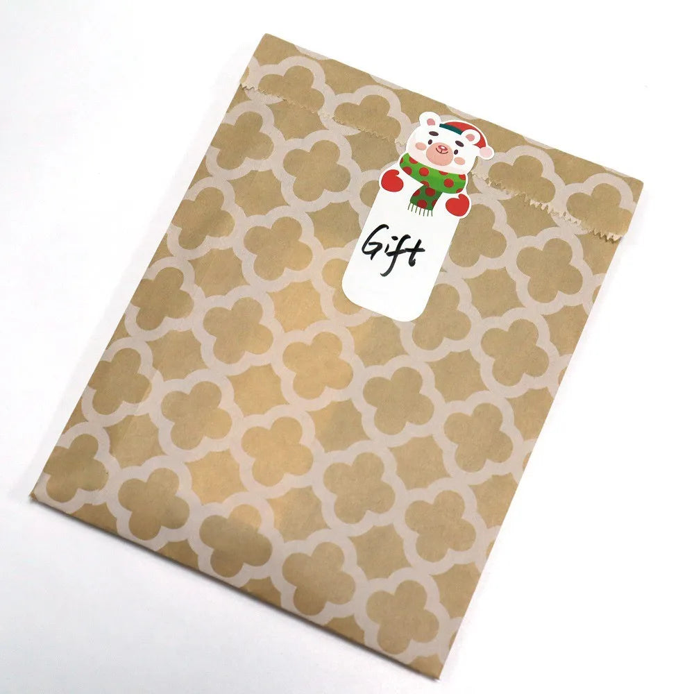20-80Pcs Fashion Cartoon Cute Merry Christmas Stickers Labels For Gift Decorative Package Wrapping Gift Box 7*2.5CM