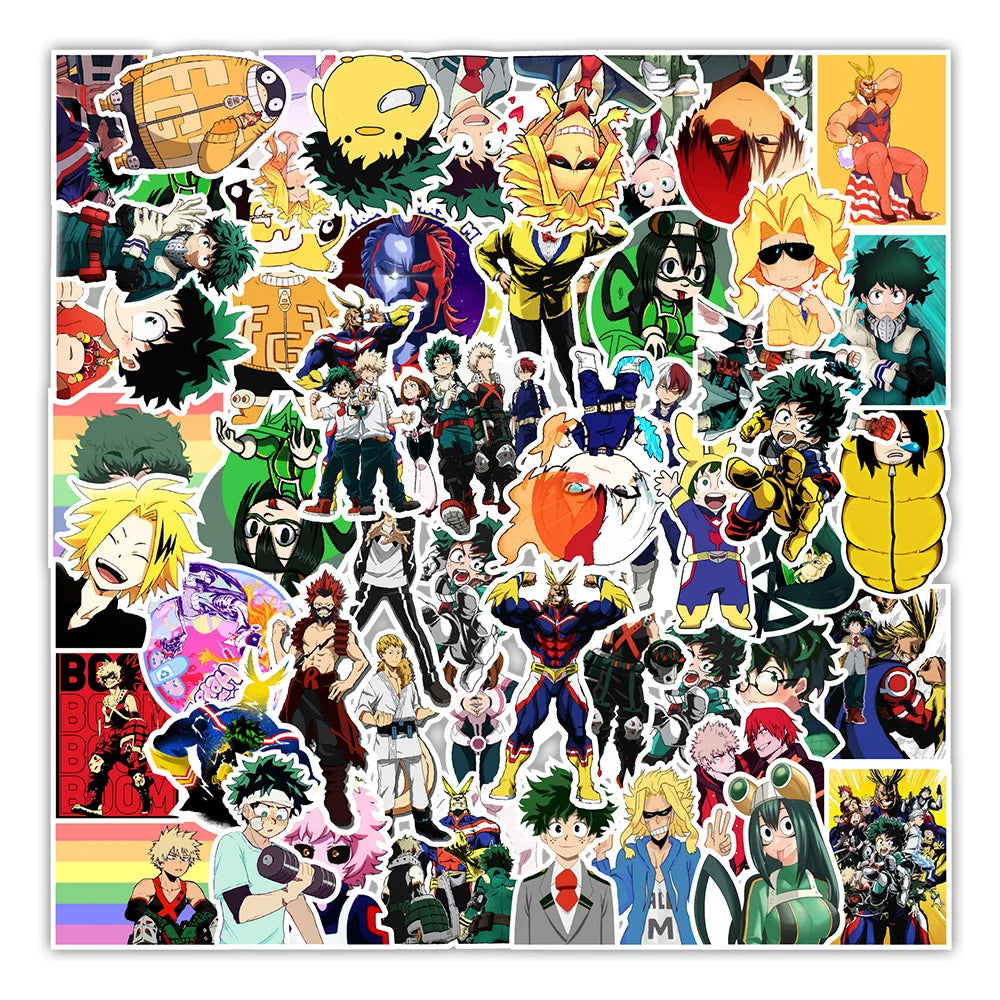My Hero Academia Waterproof Stickers 10/30/50PCS Wholesale