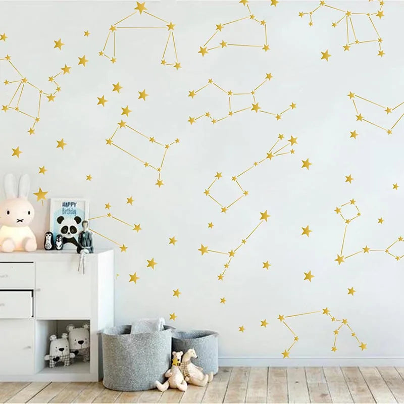 Zodiac Constellation Wall Decal Nursery Kids Room Decor