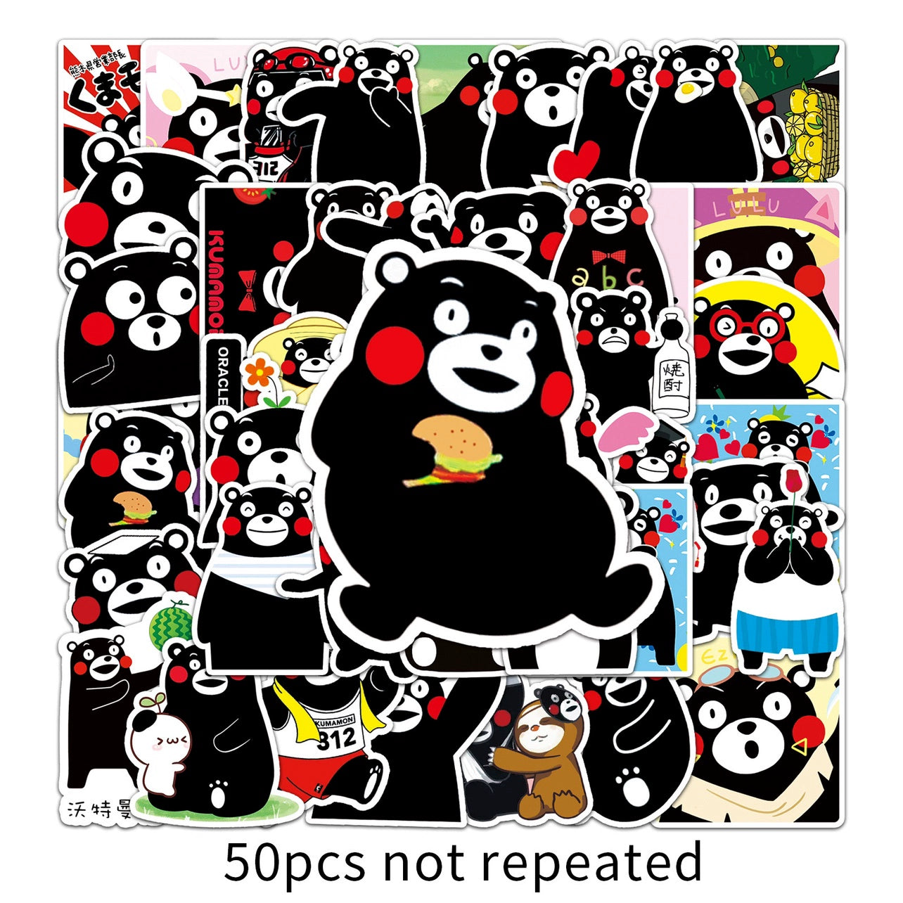 Mr Bean Stickers 50 Pieces Cute Funny Cartoon Mr Bean Classic Movie Animation Image Waterproof Stickers