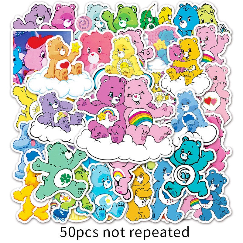 Mr Bean Stickers 50 Pieces Cute Funny Cartoon Mr Bean Classic Movie Animation Image Waterproof Stickers