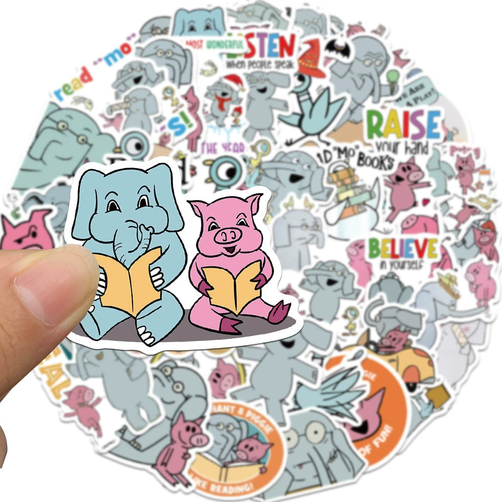 Mr Bean Stickers 50 Pieces Cute Funny Cartoon Mr Bean Classic Movie Animation Image Waterproof Stickers