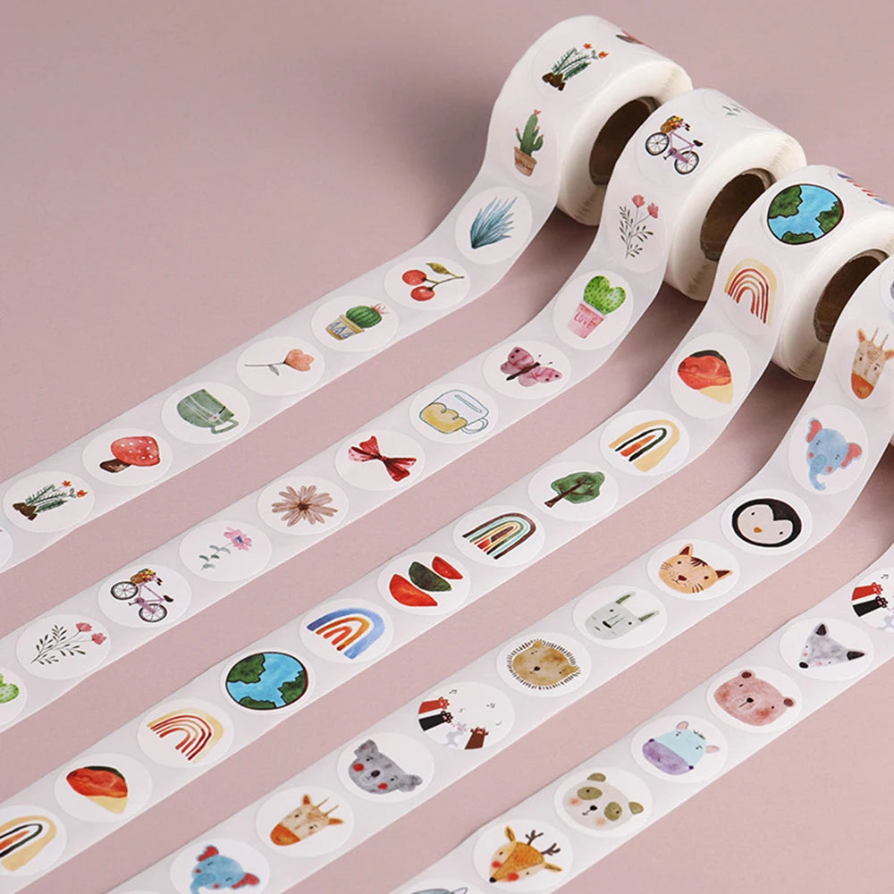 100-500pcs Teacher Reward Sticker Fun Motivation Animal Stickerfor School Teacher Student Stationery Stickers Kids