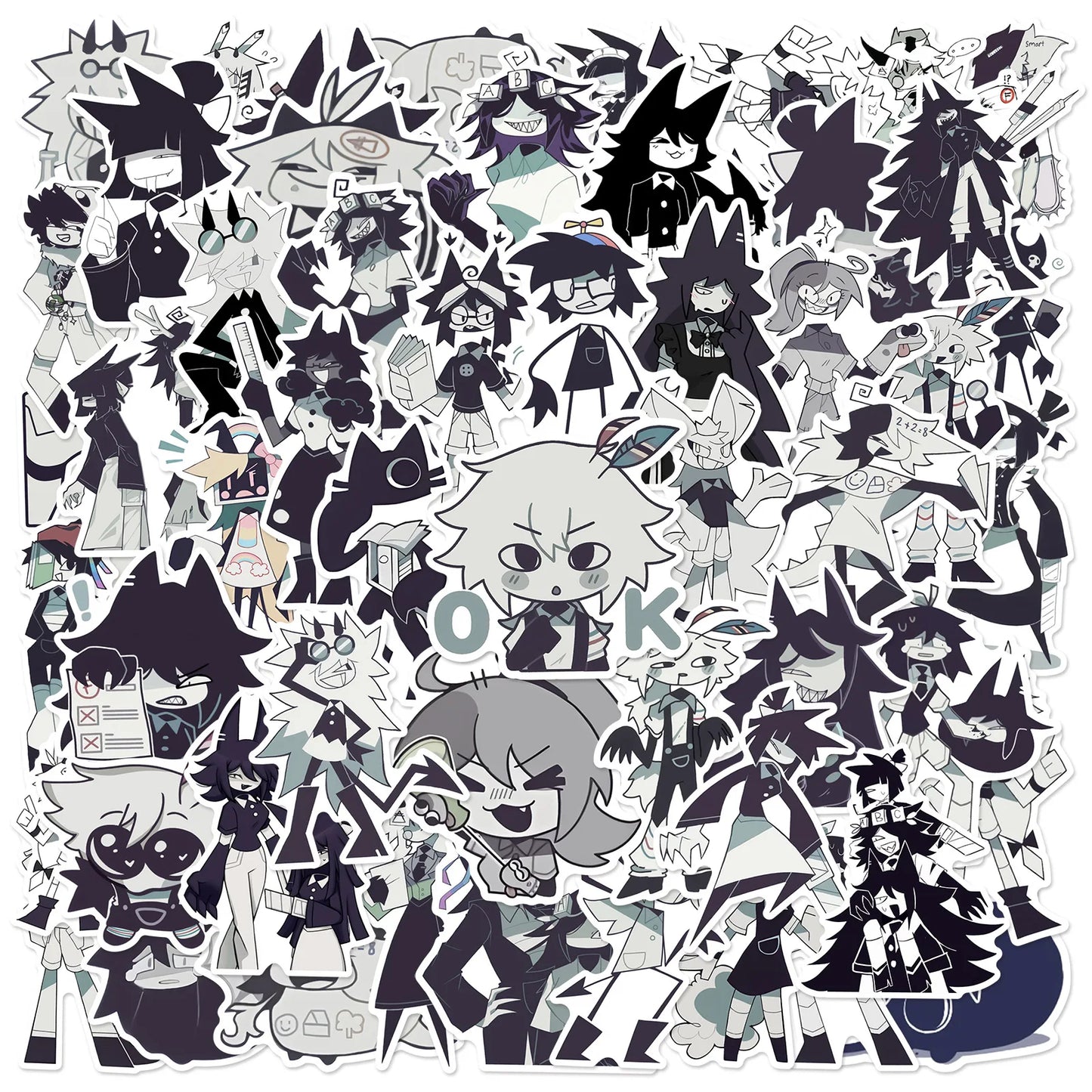 Cartoon Sticker Pack for Phone Laptop Luggage Skateboard Graffiti Decals