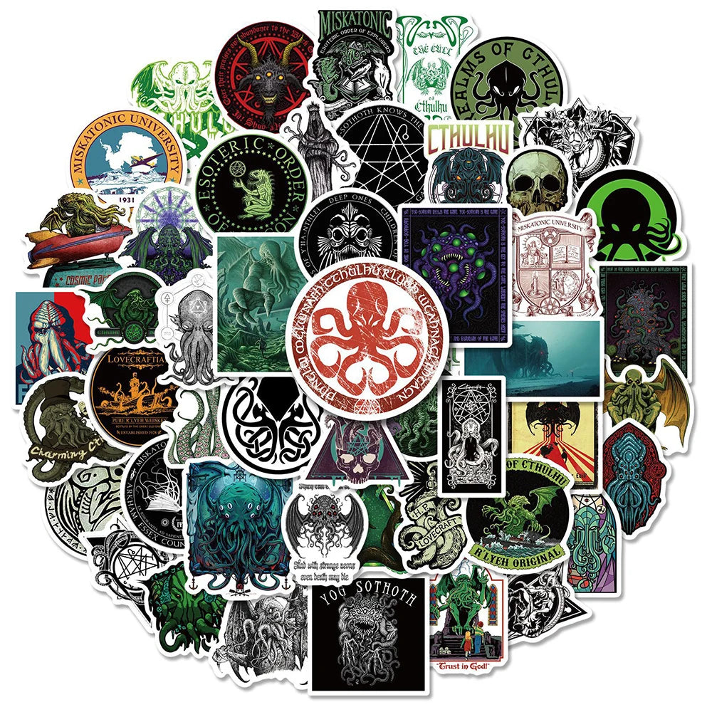 Gothic Skeleton Stickers Waterproof Decals for Skateboard Laptop Luggage Bike Car Phone