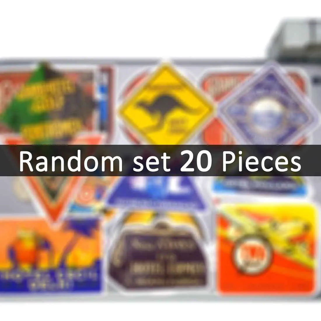 20/30/50Pieces Retro Hotel Poster Old Style Cityscape Travel Stickers for Phone Luggage Skateboard Motorcycle Car Laptop Sticker