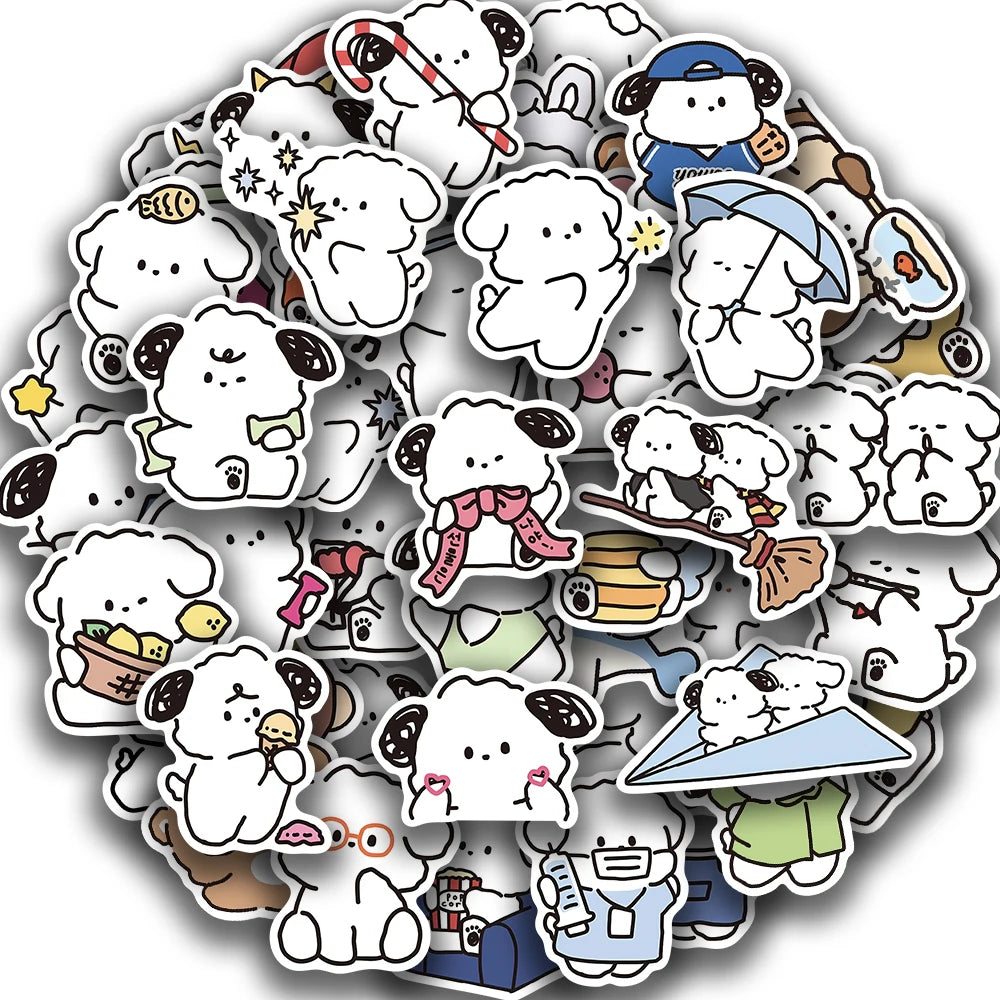 50PCS Cute Dog Stickers for Phone, Laptop, Car, Kids Gift