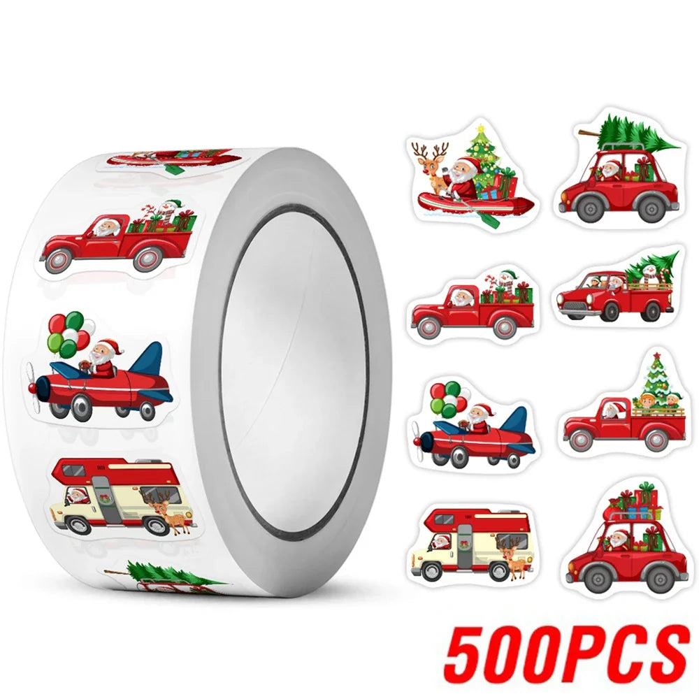 Christmas Cartoon Stickers for Kids (100-500pcs)
