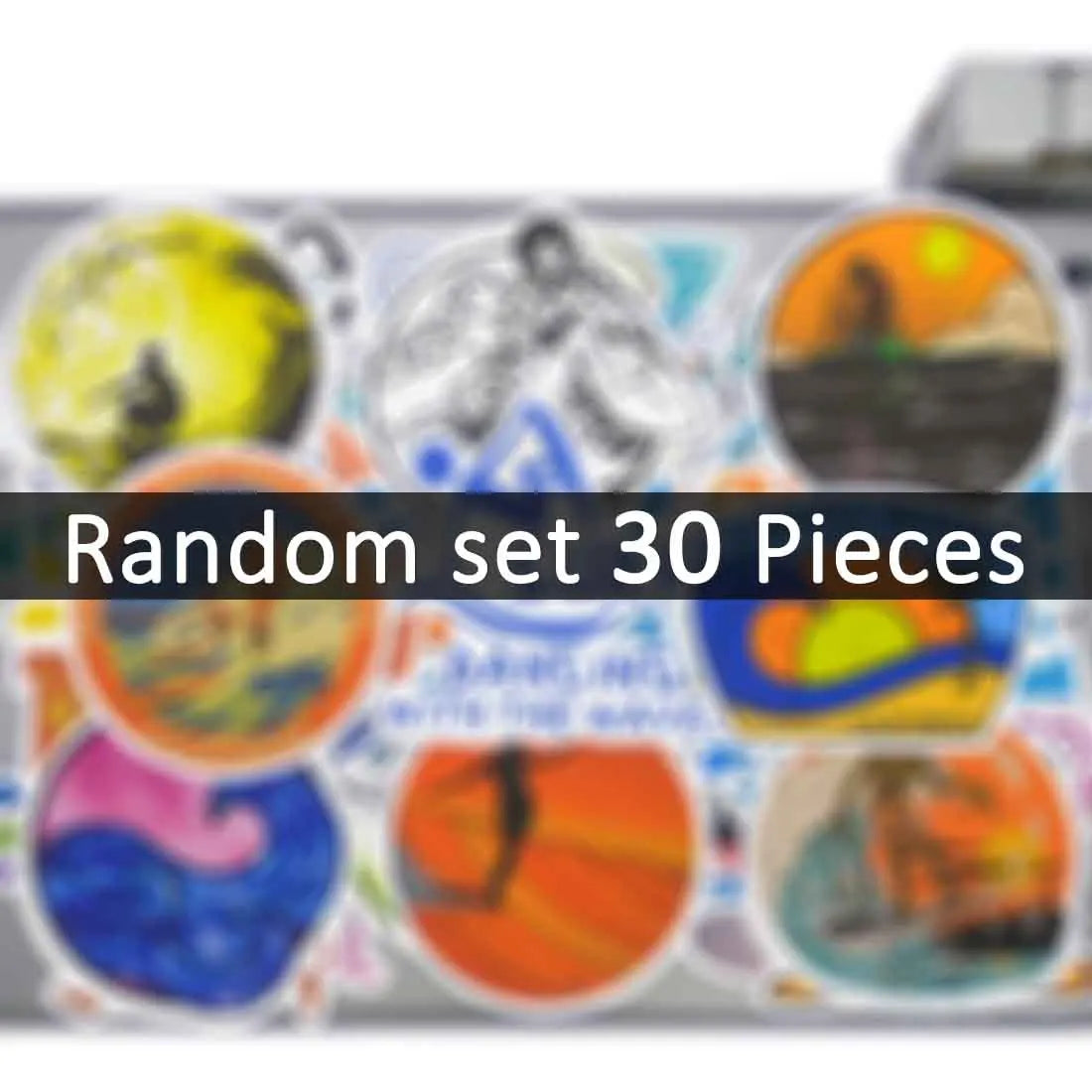 20/30/50Pieces Summer Beach Surfing Life Funny Art Graffiti Travel Stickers for Phone Luggage Motorcycle Car Bike Laptop Sticker
