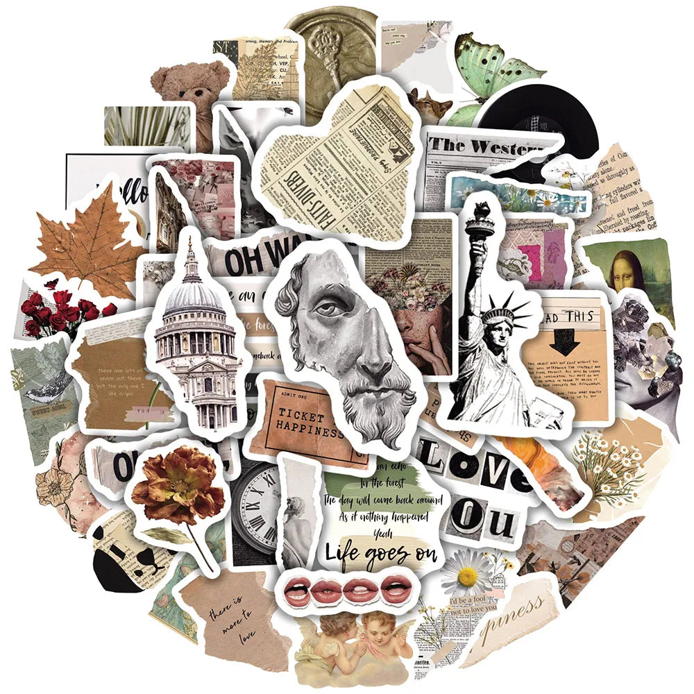 Retro Cartoon Graffiti Stickers - Waterproof Decals for Motorcycle, Skateboard, Laptop, Luggage, Phone (10/30/50pcs)