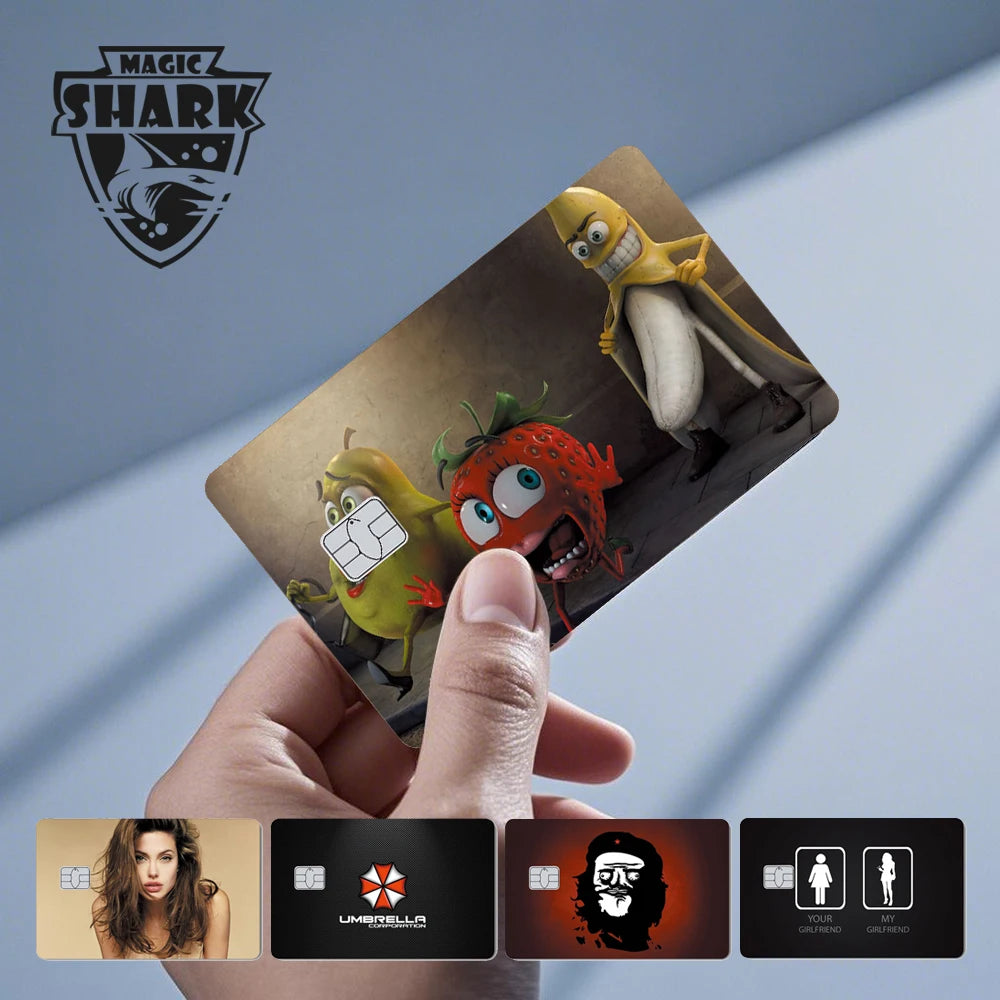 Panda Skull Waterproof Card Sticker for Women