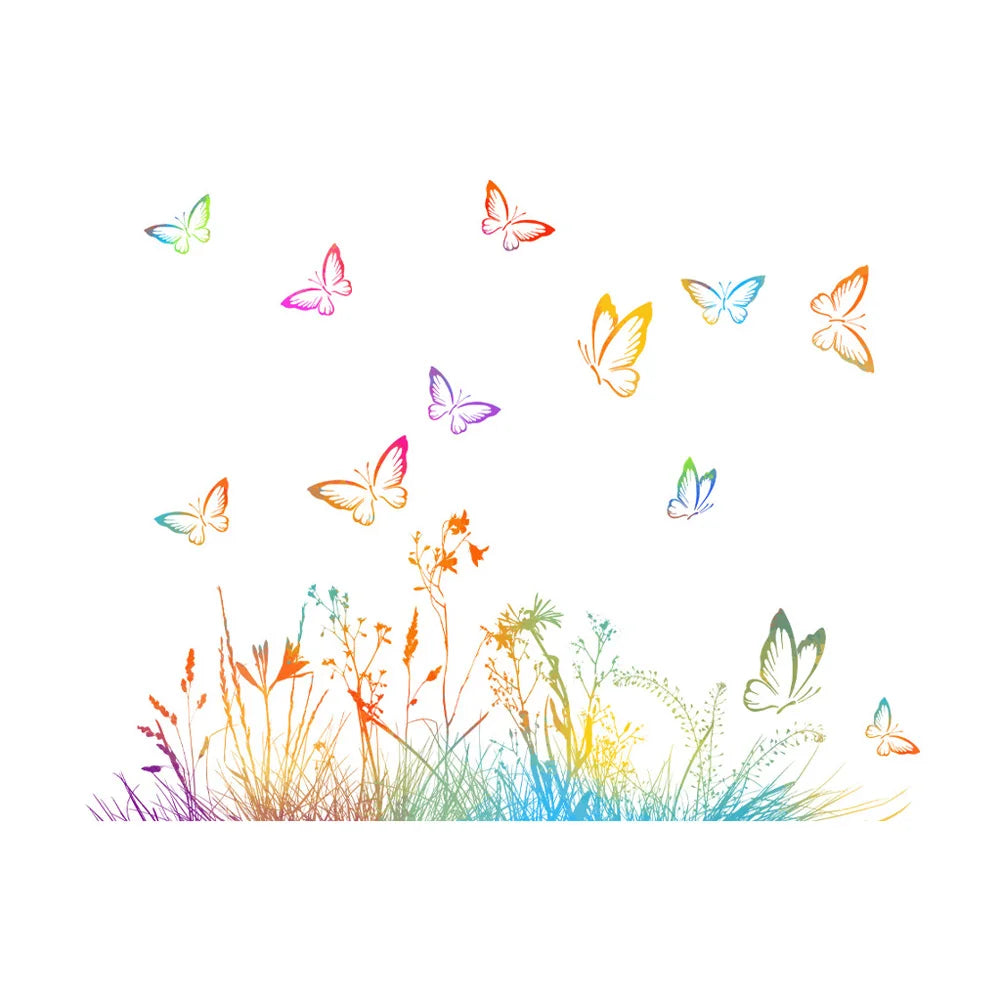 Colorful Butterfly Wall Sticker Removable Decals for Bedroom and Living Room Decor