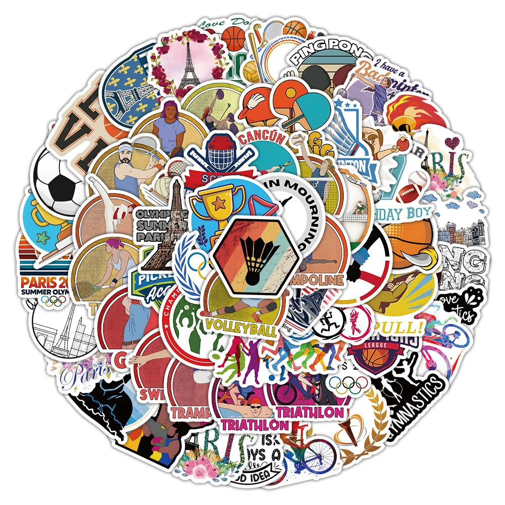 Cartoon Sticker Pack for Snowboard Laptop Luggage Graffiti Decals