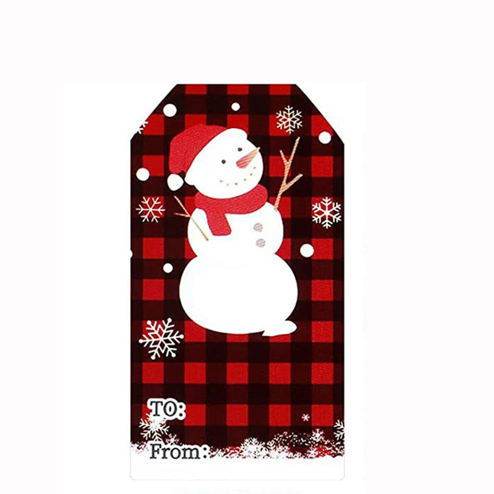 50-300Pcs Merry Christmas Theme Stickers for DIY Gift Decorate Baking Package Envelope Seal Labels Stickers Stationery Stickers