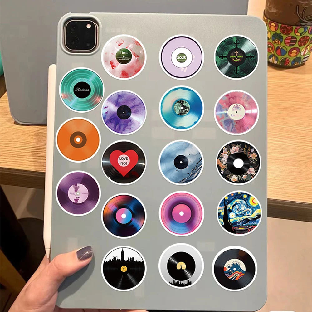Classic Vinyl Record Sticker Packs