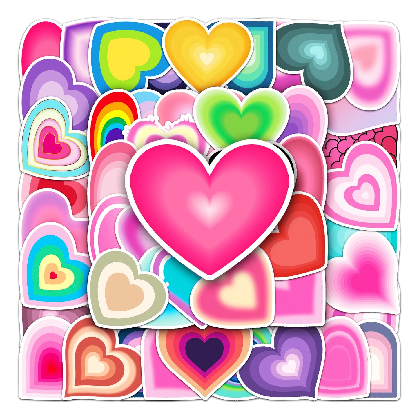 50Pcs Love Cartoon Waterproof Vinyl Stickers for Skateboard Snowboard