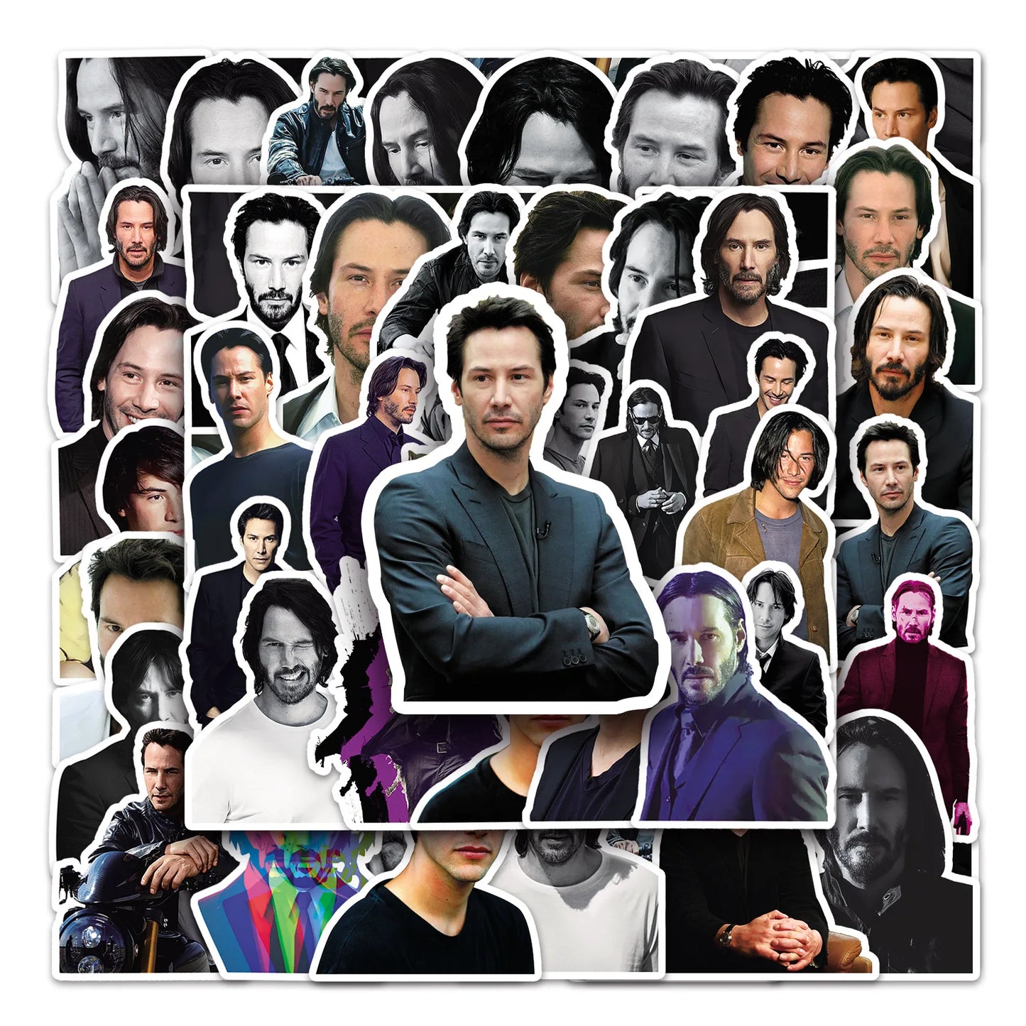 Keanu Reeves Stickers 10/30/50PCS Movie Actor Character Decals for Laptop Phone Luggage Wall