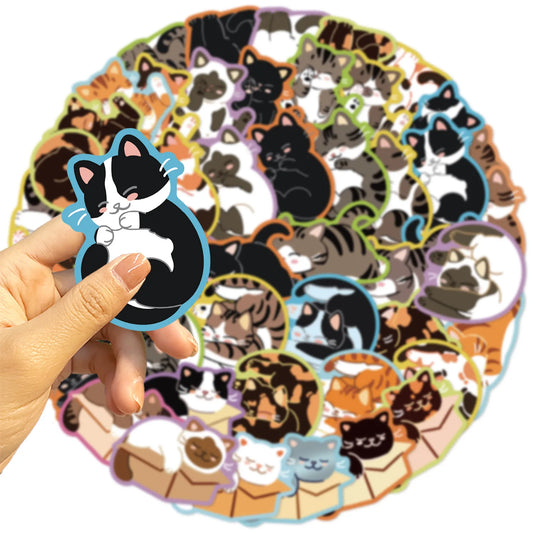 Kawaii Cat Stickers Pack: Cute Animal Decals for Kids