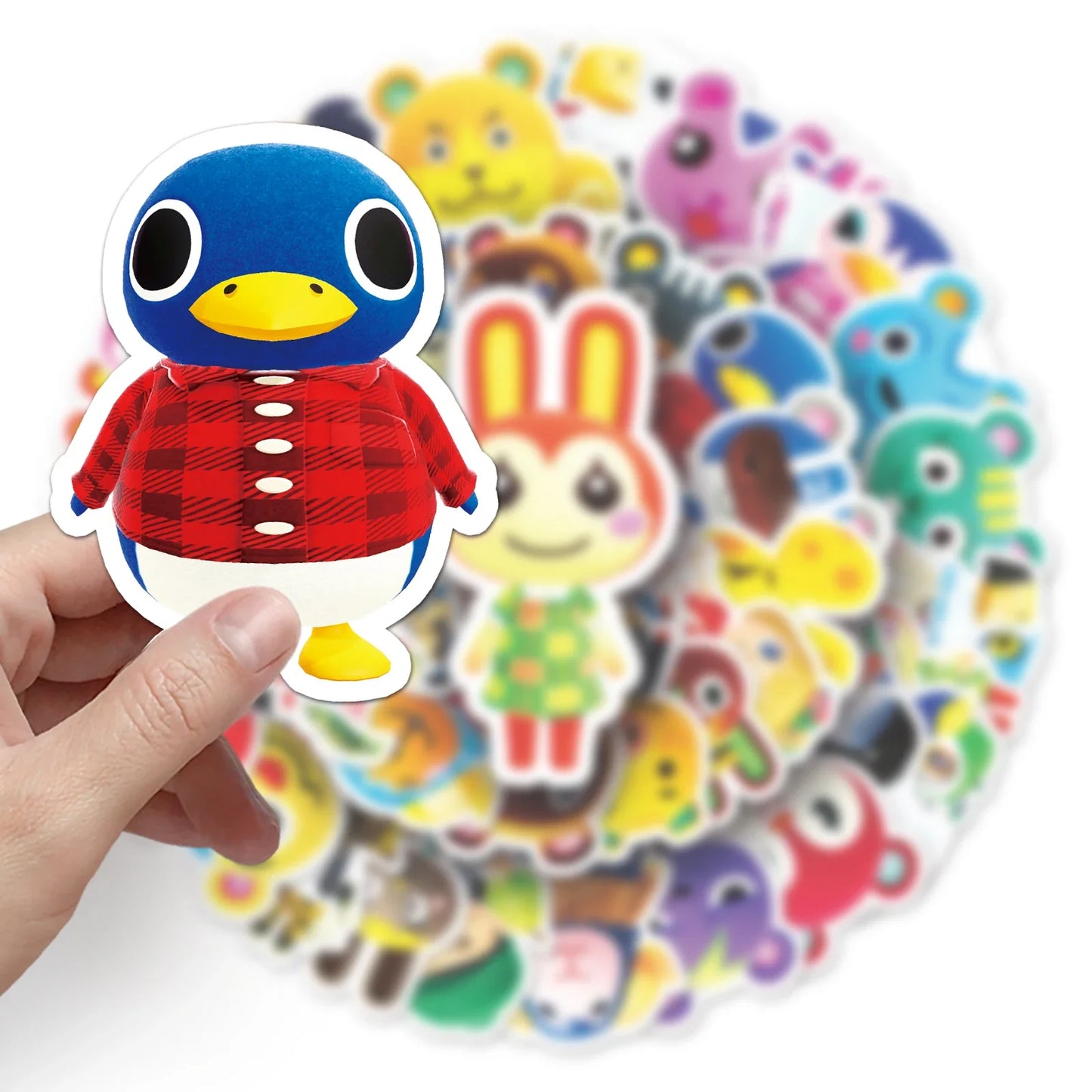 50Pcs Cute Animal Cartoon Waterproof Vinyl Stickers for Skateboard Snowboard