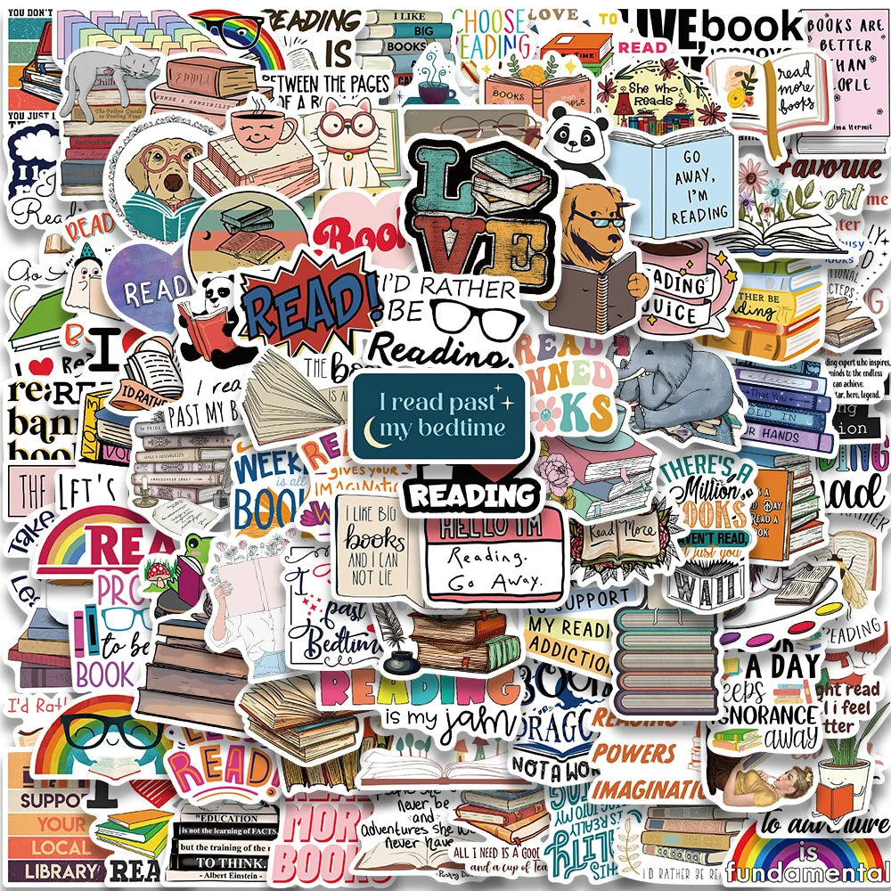 50pcs Cartoon Sticker Pack for Notebook, Laptop, Skateboard, Luggage, Motorcycle