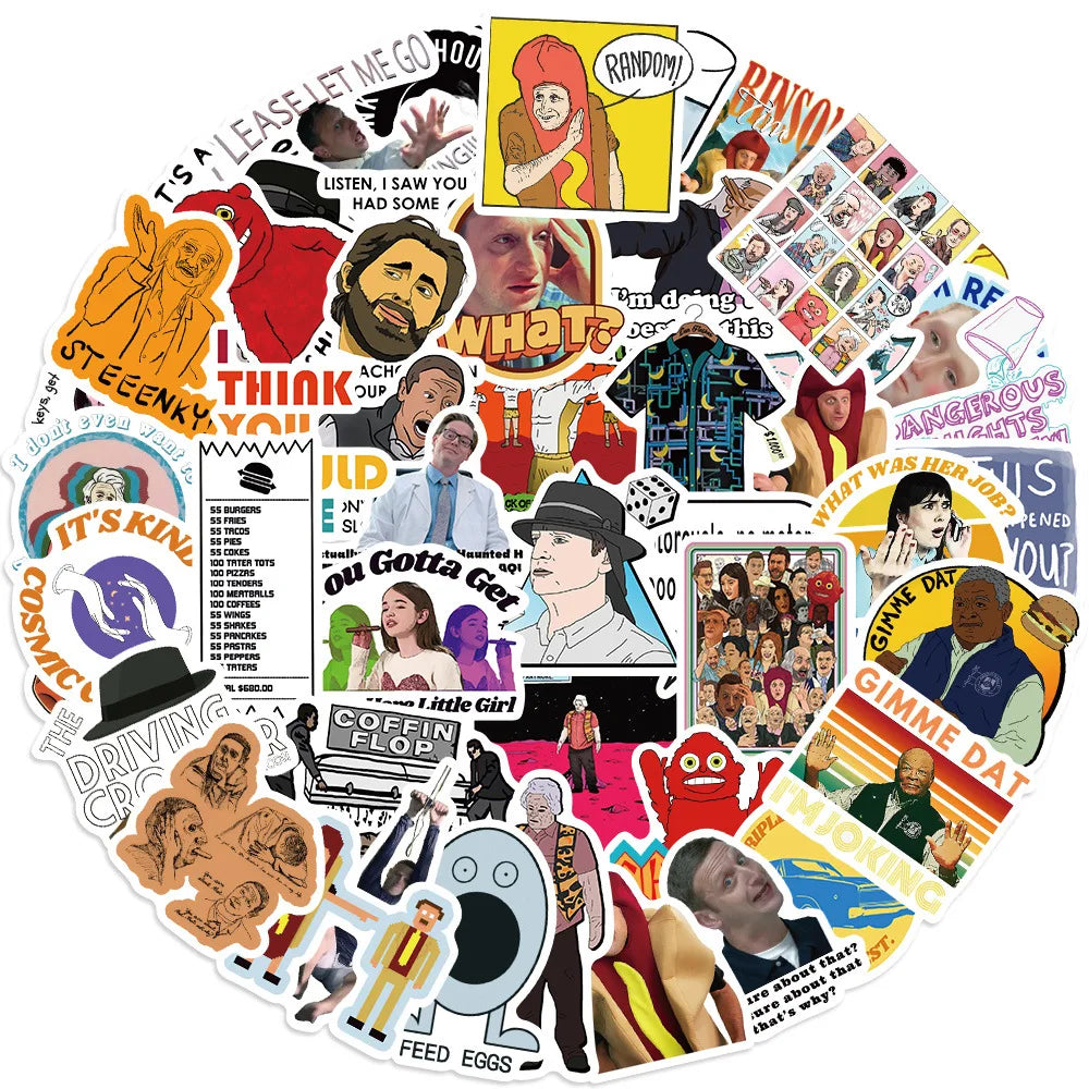 Think You Should Leave Stickers for Suitcase, Skateboard, Laptop, Luggage, Phone - 10/30/50PCS