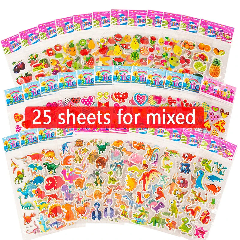 Clipbook Stickers DIY Diary Decorative Gifts for Kids Boys Girls